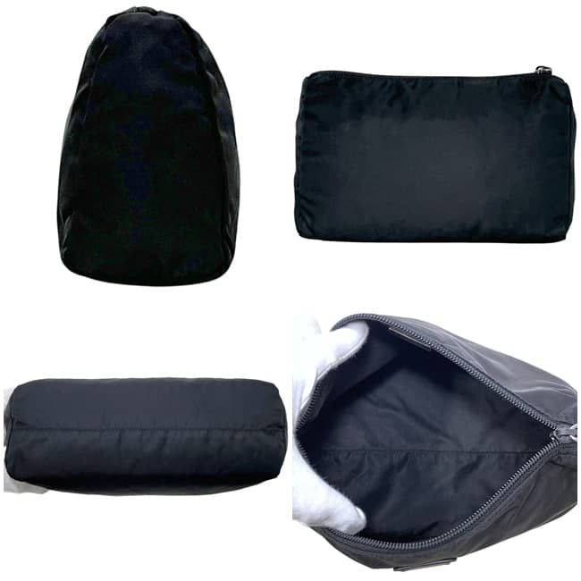 Prada Pouch Black Nero Tessuto Case Nylon 172 Zipper — view 2
