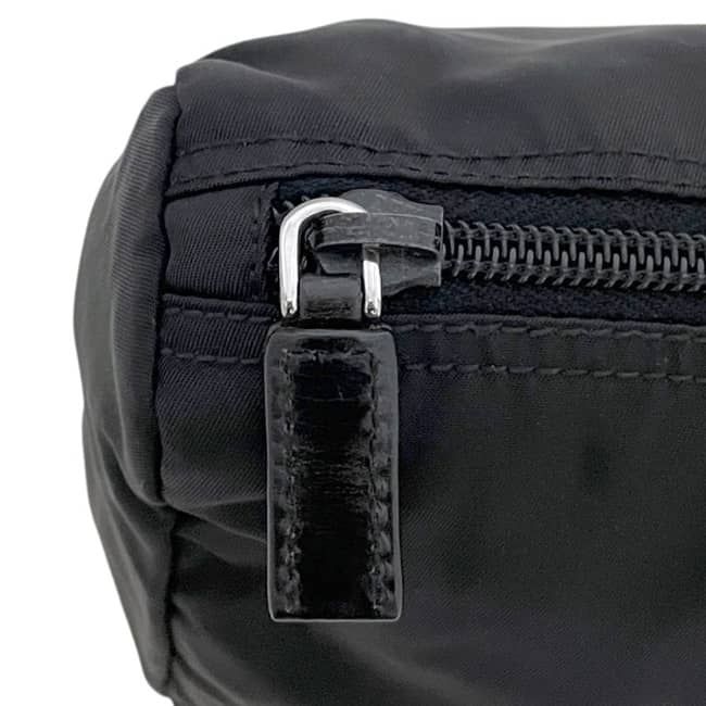 Prada Pouch Black Nero Tessuto Case Nylon 172 Zipper — view 6