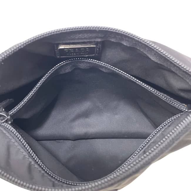 Prada Pouch Black Nero Tessuto Case Nylon 172 Zipper — view 3