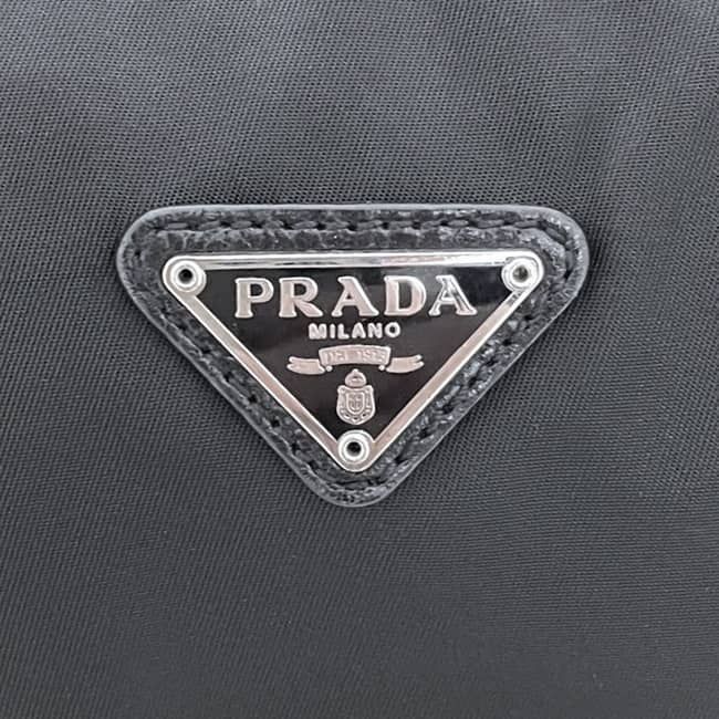 Prada Pouch Black Nero Tessuto Case Nylon 172 Zipper — view 5