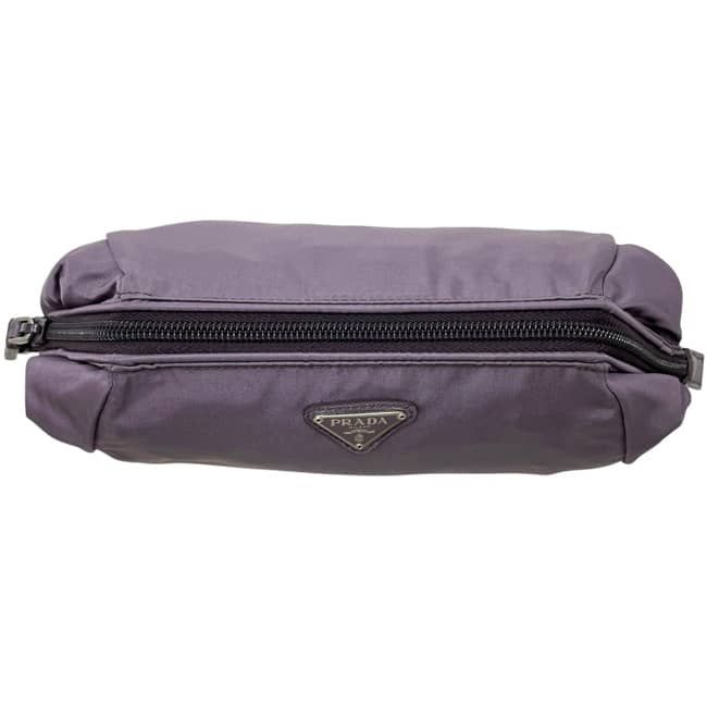 Prada Pouch Purple Mirtillo Vala Case Nylon 42 Zipper — view 6