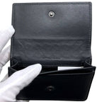 Bottega Veneta Card Case Black Intrecciato Business Holder Leather Hook — view 5