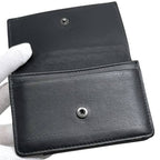 Bottega Veneta Card Case Black Intrecciato Business Holder Leather Hook — view 4