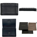 Bottega Veneta Card Case Black Intrecciato Business Holder Leather Hook — view 2