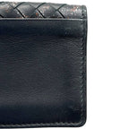 Bottega Veneta Card Case Black Intrecciato Business Holder Leather Hook — view 7