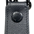 Saint Laurent Key Holder Black Cassandra Key Ring YSL Leather Metal Paris — view 8