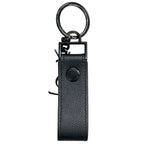 Saint Laurent Key Holder Black Cassandra Key Ring YSL Leather Metal Paris — view 2