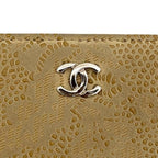Chanel Bifold Wallet Beige Lace Ismore Ghost Skin CC Logo Folding — view 7