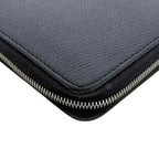 Celine Zip Around Wallet Large Zipped Black Leather Zipper Coin Purse — view 8