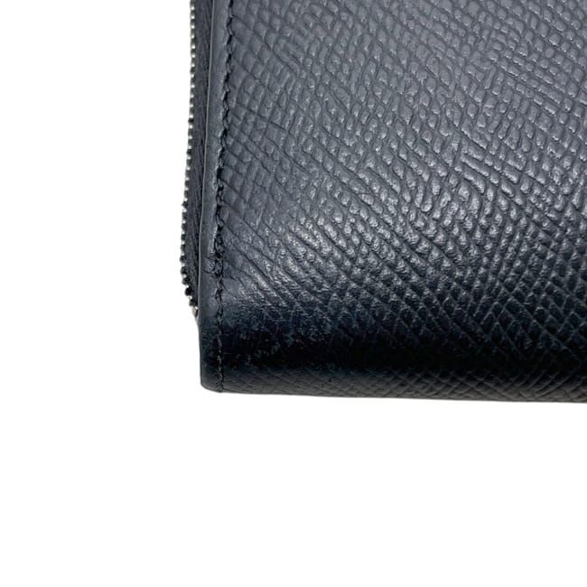 Celine Zip Around Wallet Large Zipped Black Leather Zipper Coin Purse — view 9
