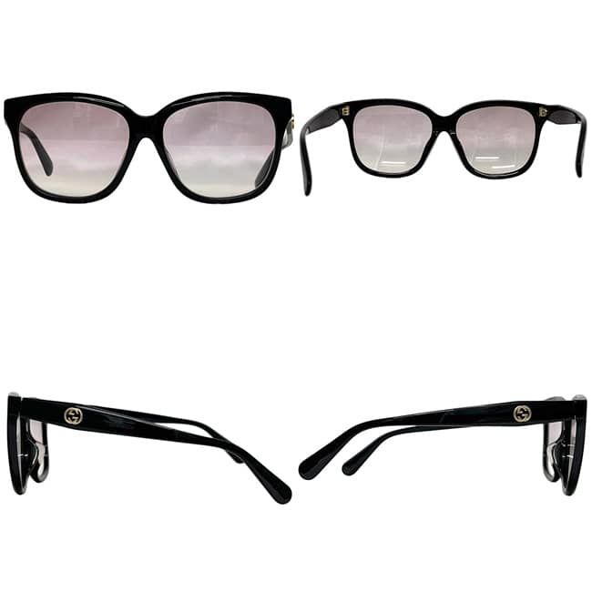 Gucci Sunglasses Black Pink Gradient Interlocking Acetate GG Side Logo Eyewear — view 2