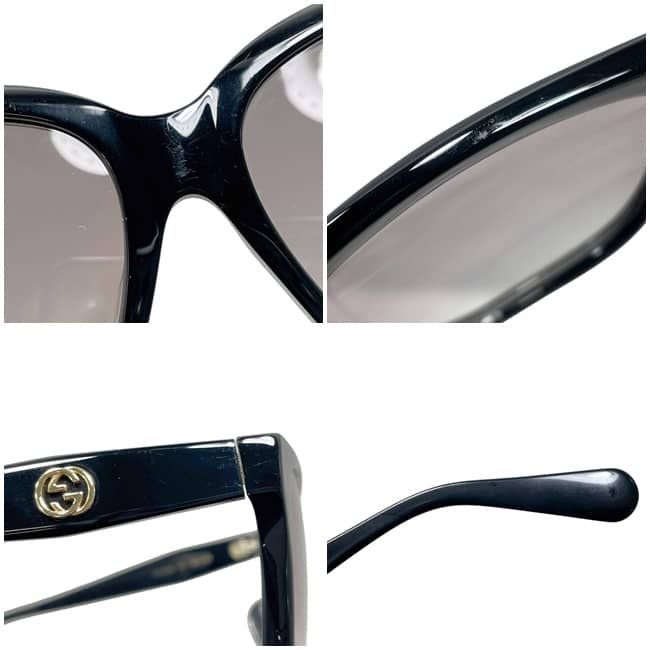 Gucci Sunglasses Black Pink Gradient Interlocking Acetate GG Side Logo Eyewear — view 4