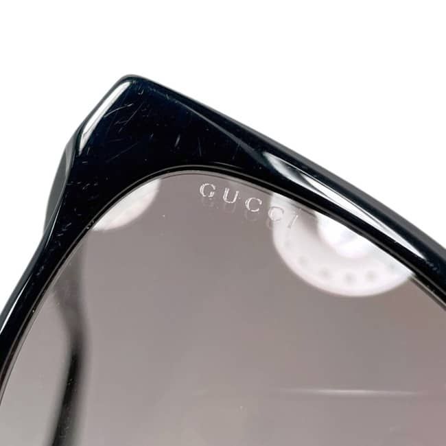 Gucci Sunglasses Black Pink Gradient Interlocking Acetate GG Side Logo Eyewear — view 6