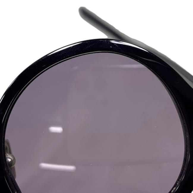 Saint Laurent Sunglasses Black Purple Lens 001 Round Acetate Paris Eyewear — view 7