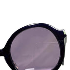 Saint Laurent Sunglasses Black Purple Lens 001 Round Acetate Paris Eyewear — view 6