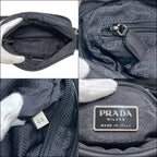 Prada Shoulder Bag Black Nero Tessuto Crossbody Nylon 44 — view 3