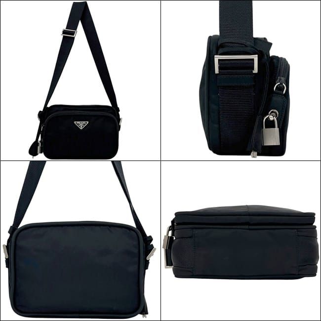 Prada Shoulder Bag Black Nero Tessuto Crossbody Nylon 44 — view 2