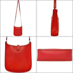 Hermes Shoulder Bag Evelyne TPM Red Rose Jaipur Crossbody Togo Leather Logo — view 2