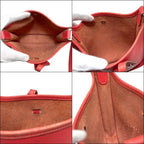 Hermes Shoulder Bag Evelyne TPM Red Rose Jaipur Crossbody Togo Leather Logo — view 3