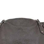 Prada Chain Tote Brown Coating Leather 20 31 Shoulder — view 7