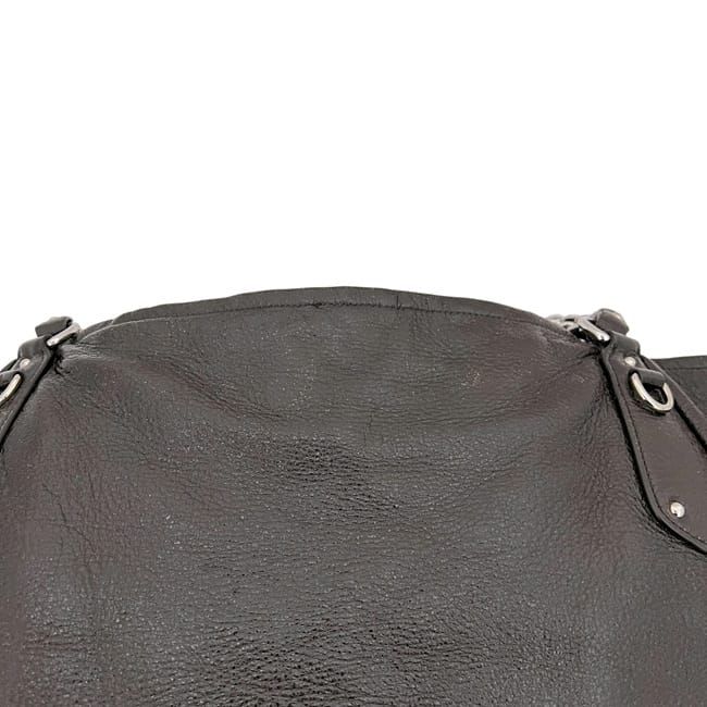Prada Chain Tote Brown Coating Leather 20 31 Shoulder — view 7