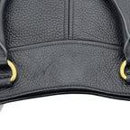 Prada Tote Black Nero Vitello Daino Leather 146 B Shoulder Logo — view 7