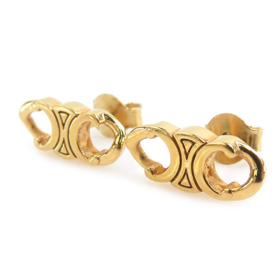 Celine Earrings Gold — view 2