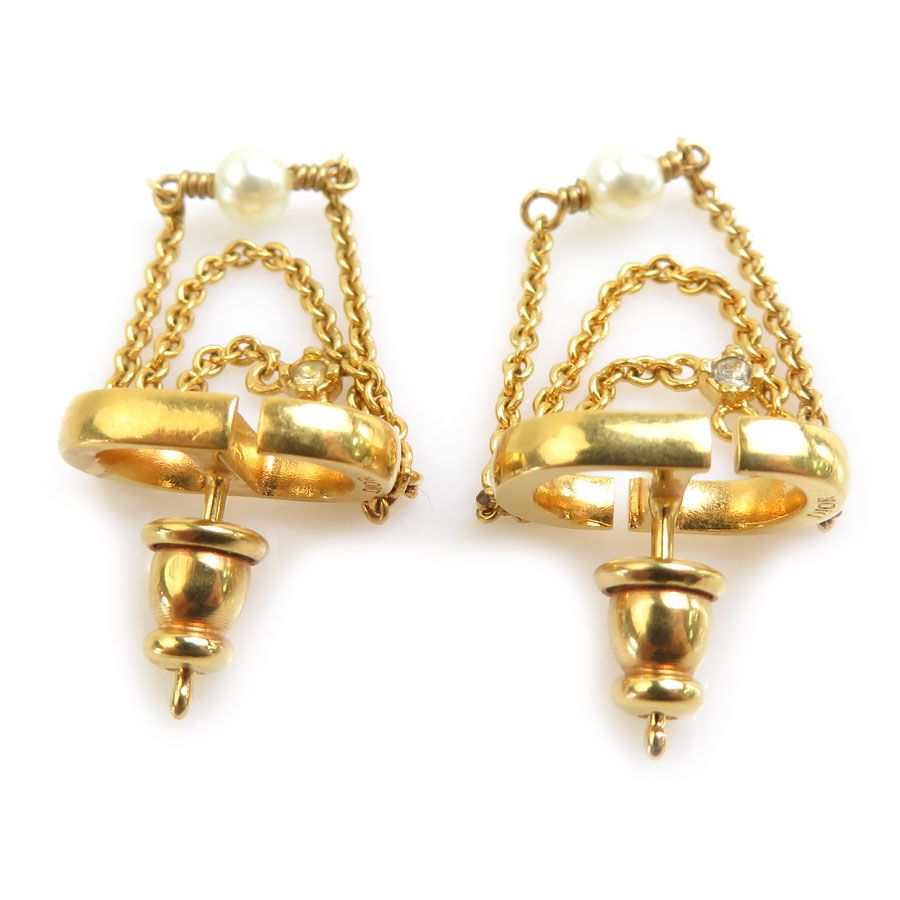 Dior Earrings Gold — view 4