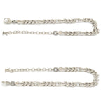 Louis Vuitton Bracelet LV Figaro 17.5 23 LV Signature Link LV Initial Charm