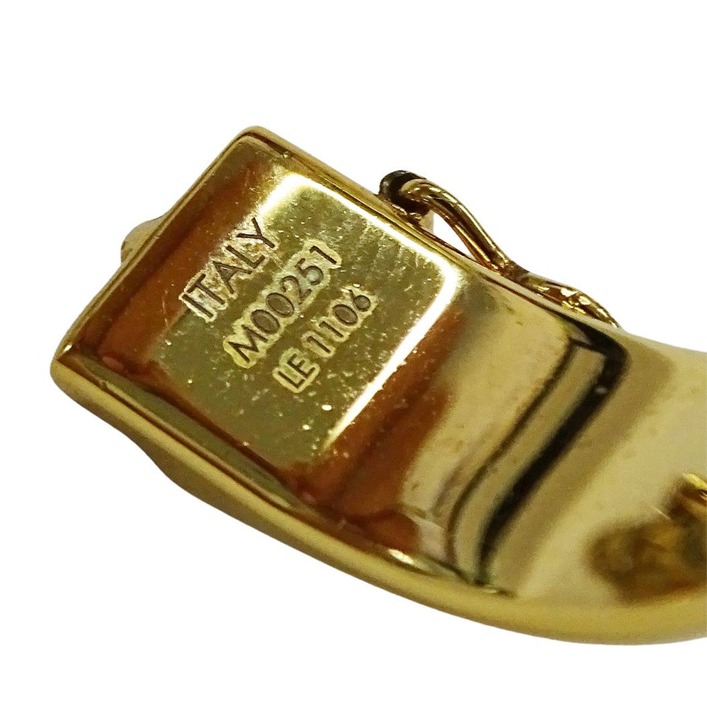 Louis Vuitton Bangle Monogram Metal Calf Nanogram Gold S Logo Presence Bracelet — view 7