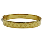 Louis Vuitton Bangle Monogram Metal Calf Nanogram Gold S Logo Presence Bracelet — view 3
