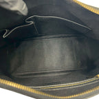 Celine Macadam Blason Triomphe Logo Pattern Leather Shoulder Bag Tote Black — view 9