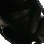 Prada Belt Buckle Leather Tote Dark Brown — view 4
