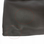 Prada Belt Buckle Leather Tote Dark Brown — view 7