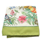 Gucci Scarf Bird All Over Pattern Flower Green White — view 3
