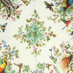 Gucci Scarf Bird All Over Pattern Flower Green White — view 8