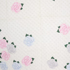 Dior Scarf Rose Pattern Silk Pink Ivory — view 5