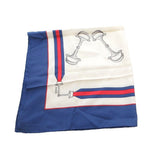Gucci Scarf All Over Pattern Horsebit Silk Blue — view 5