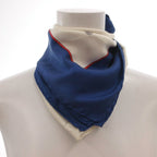 Gucci Scarf All Over Pattern Horsebit Silk Blue — view 6