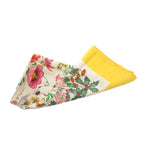 Gucci Scarf Botanical Pattern Silk Yellow — view 3