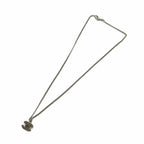 Chanel Pendant CC Logo Rhinestone Silver — view 4