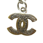 Chanel Pendant CC Logo Rhinestone Silver — view 2