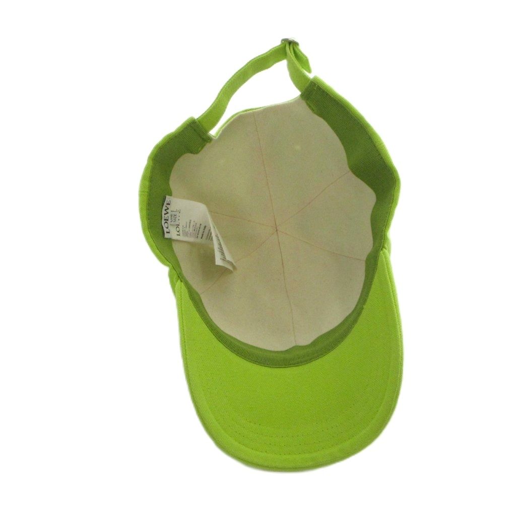 Loewe Baseball Cap Hat Logo One Yellow Green — view 6