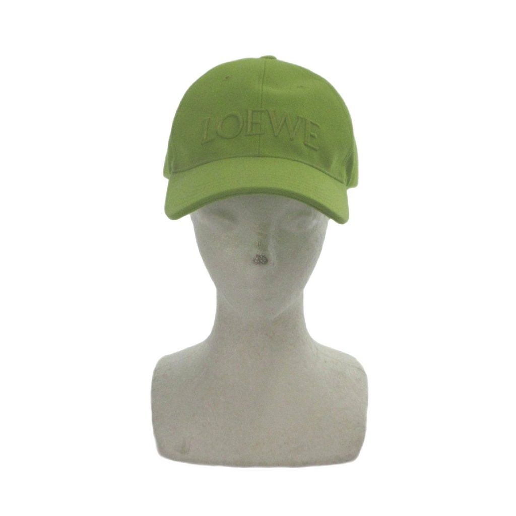 Loewe Baseball Cap Hat Logo One Yellow Green — view 2