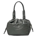 Loewe Tote Metallic Gray Anagram Leather