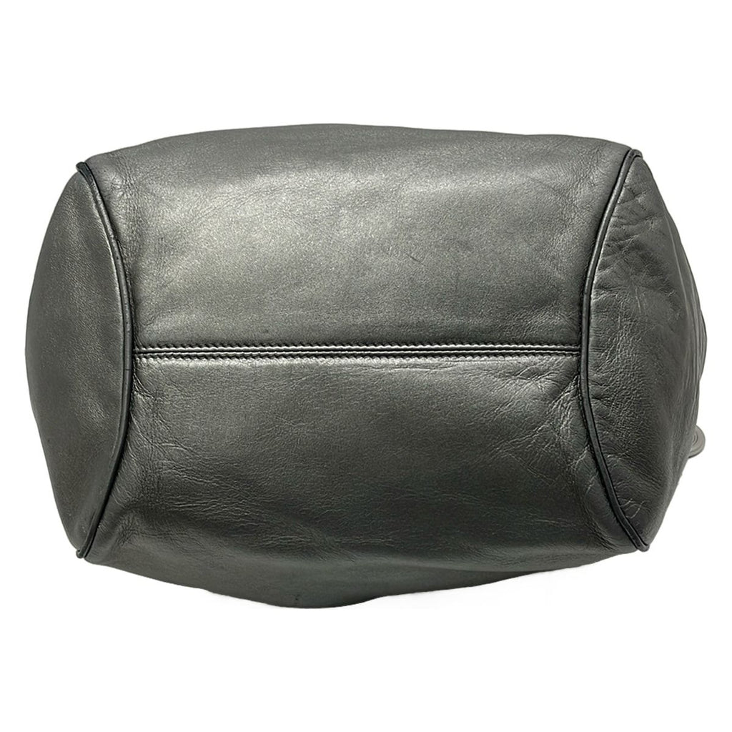 Loewe Tote Metallic Gray Anagram Leather — view 5