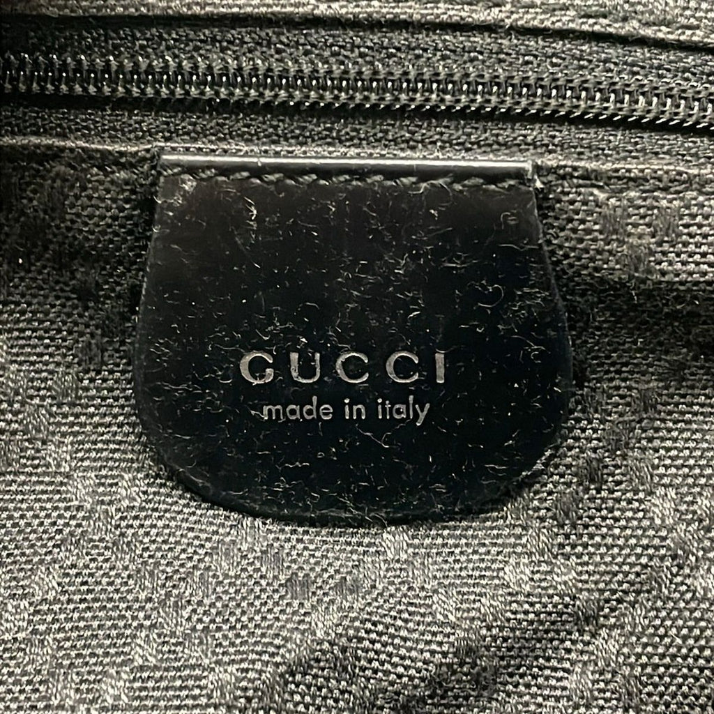 Gucci Shoulder Bag Bamboo Classic Black Light Brown — view 8