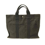 Hermes Her Line MM Herline Tote Canvas Gray