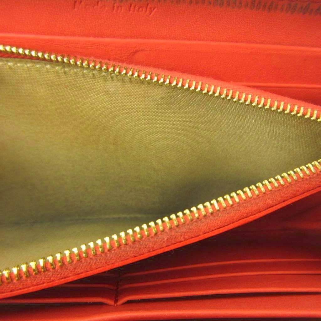 Celine Wallet Bicolor Leather Red Gray — view 6