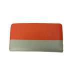 Celine Wallet Bicolor Leather Red Gray — view 2